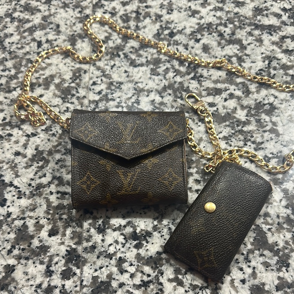 Louis Vuitton Brown and Gold Monogram Wallet